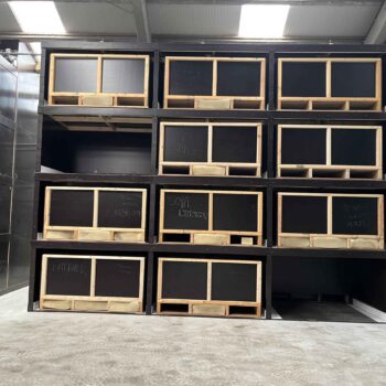 Individual box drying installation