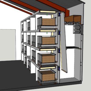 Gescheiden kisten drooginstallatie